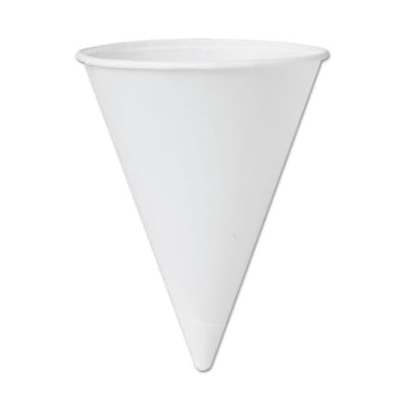 Dart , Bare Treated Paper Cone Water Cups, 4 1/4 Oz., White, 200/bag 42BR